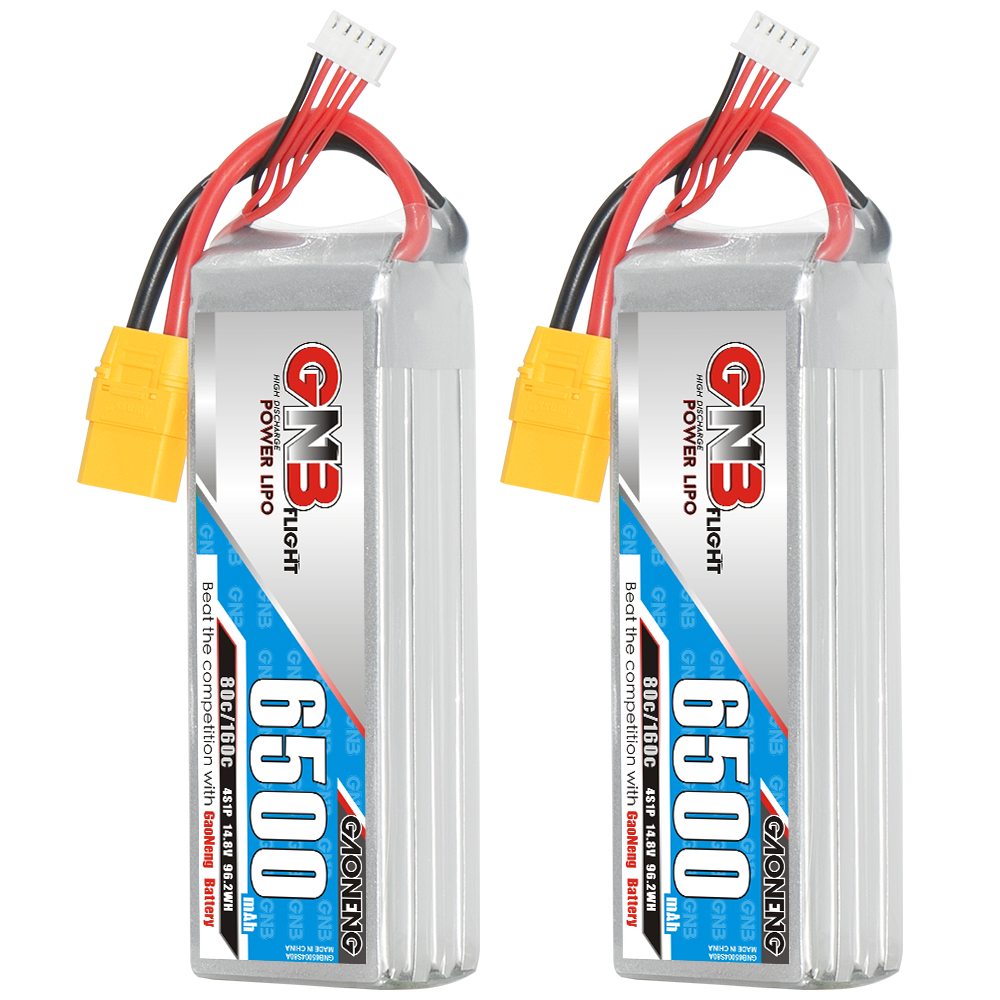 GAONENG GNB 4S 14.8V 6500mAh 80C LiPo Battery XT90