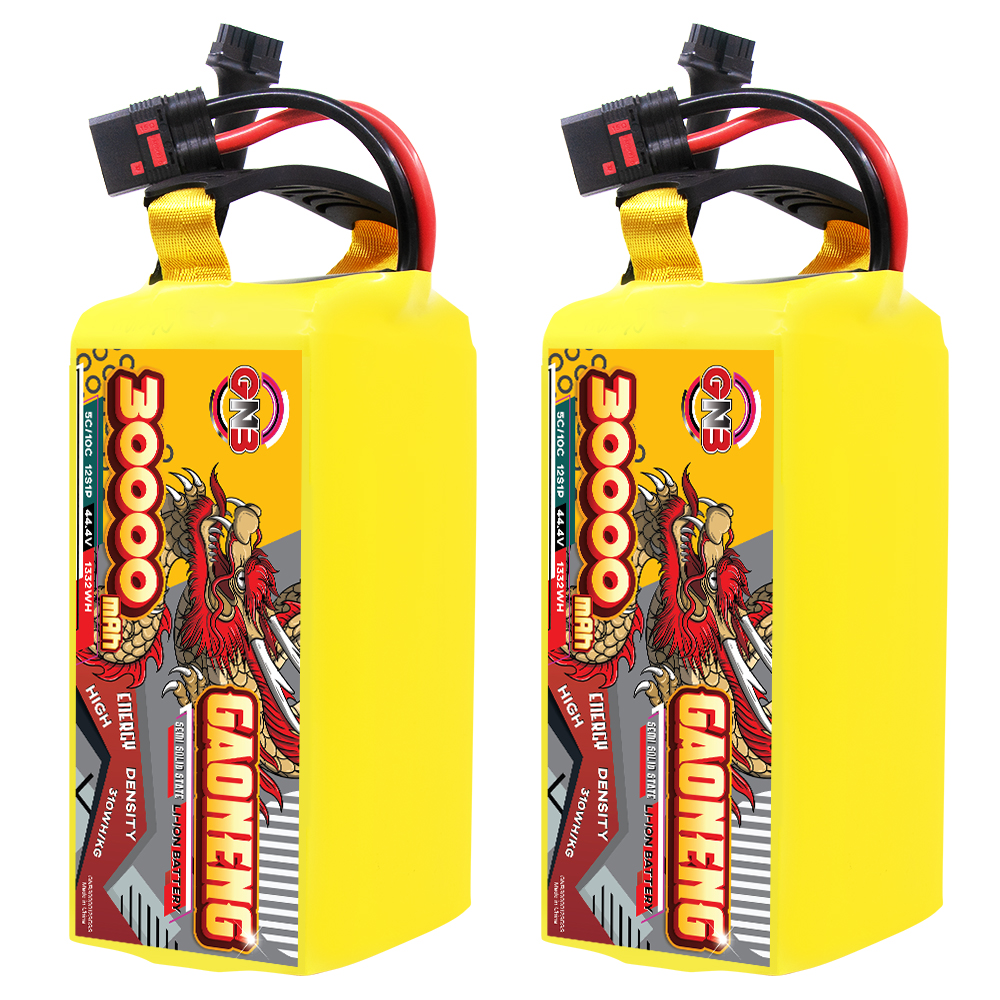 GAONENG GNB 30000mah 12S 44.4V 5C QS8 Semi Solid State Li-ion Battery 310WH/kg