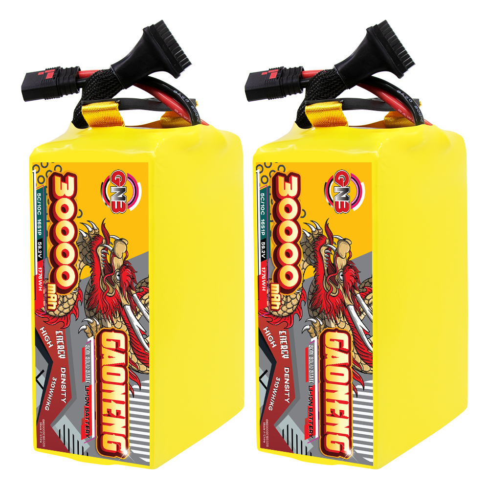 GAONENG GNB 30000mah 16S 59.2V 5C QS8 Semi Solid State Li-ion Battery 310WH/kg