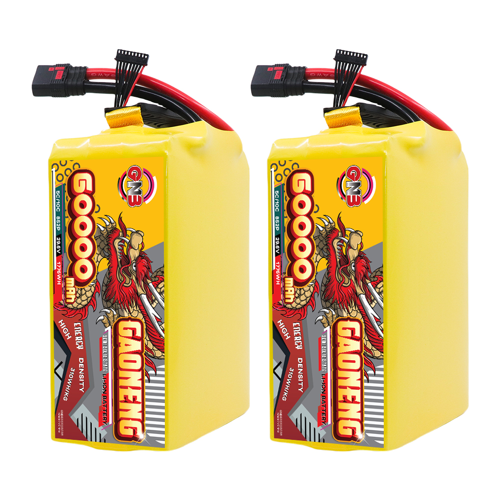 GAONENG GNB 60000mah 8S 29.6V 5C QS8 Semi Solid State Li-ion Battery 310WH/kg
