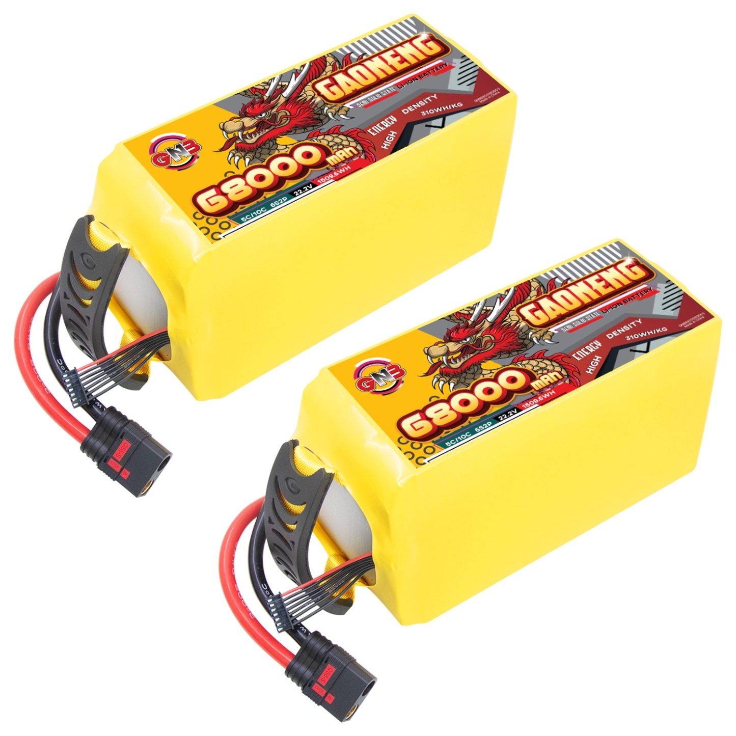 GAONENG GNB 68000mah 6S 22.2V 5C QS8 Semi Solid State Li-ion Battery 310WH/kg 