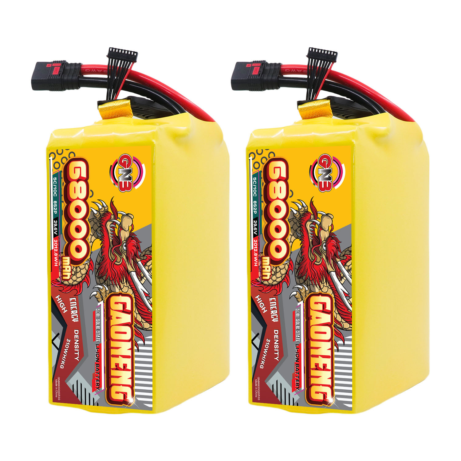 GAONENG GNB 68000mah 8S 29.6V 5C QS8 Semi Solid State Li-ion Battery 310WH/kg