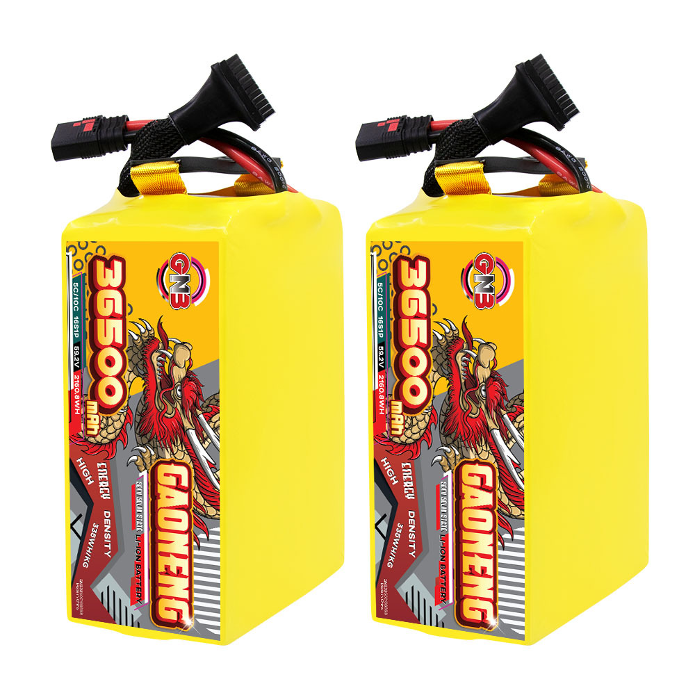 GAONENG GNB 36500mah 16S 59.2V 5C QS8 Semi Solid State Li-ion Battery 335WH/kg