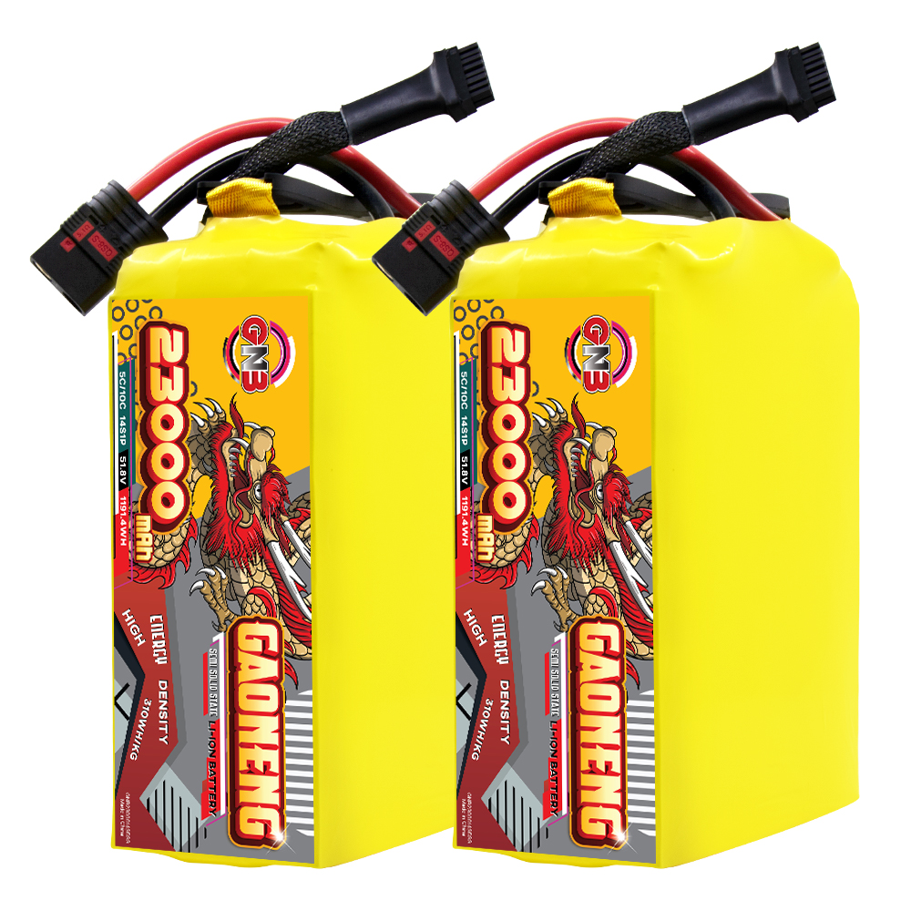 GAONENG GNB 23000mah 14S 51.8V 5C QS8 Semi Solid State Li-ion Battery 310WH/kg