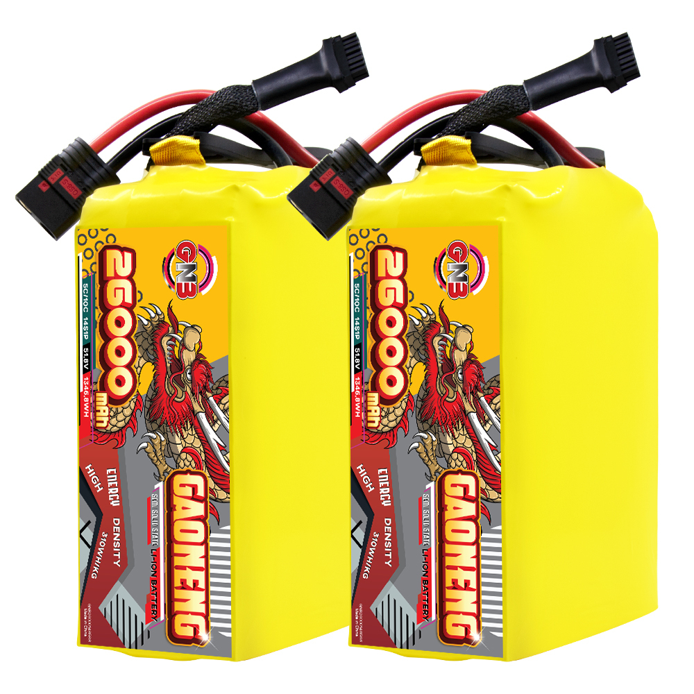 GAONENG GNB 26000mah 14S 51.8V 5C QS8 Semi Solid State Li-ion Battery 310WH/kg