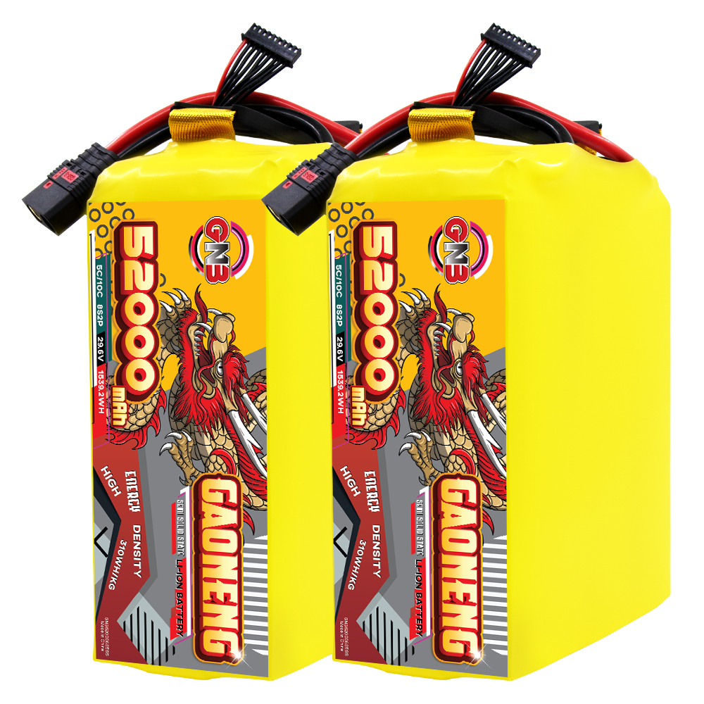 GAONENG GNB 52000mah 8S 29.6V 5C QS8 Semi Solid State Li-ion Battery 310WH/kg