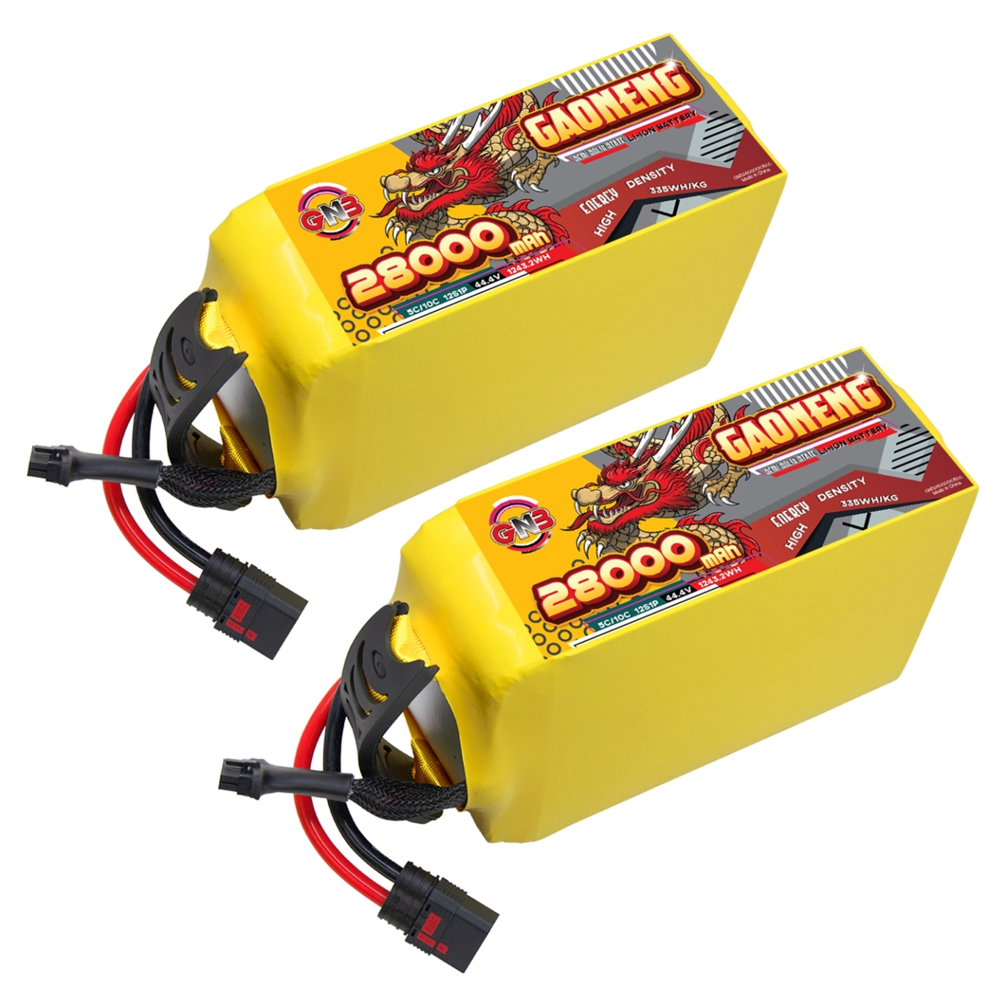 GAONENG GNB 28000mah 12S 44.4V 5C QS8 Semi Solid State Li-ion Battery 335WH/kg