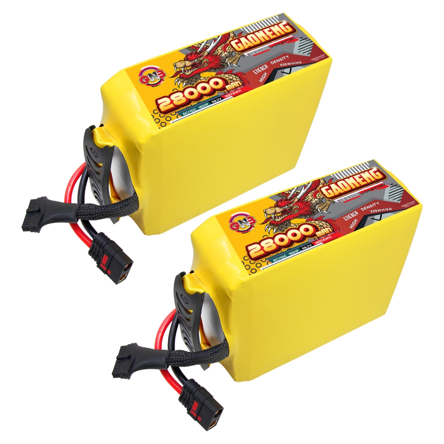 GAONENG GNB 28000mah 16S 59.2V 5C QS8 Semi Solid State Li-ion Battery 335WH/kg
