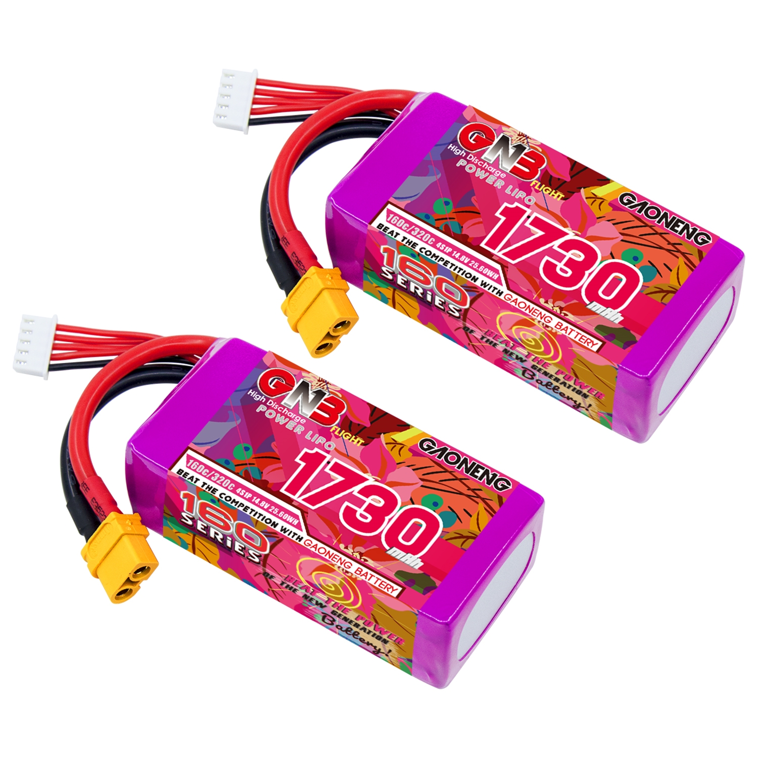 GAONENG GNB 4S 14.8V 1730mAh 160C XT60 LiPo Battery