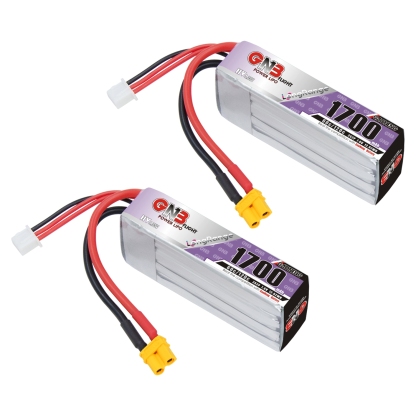 GAONENG GNB LiHV 2S2P 7.6V 1700mAh 60C XT30 LiPo Battery Long Range