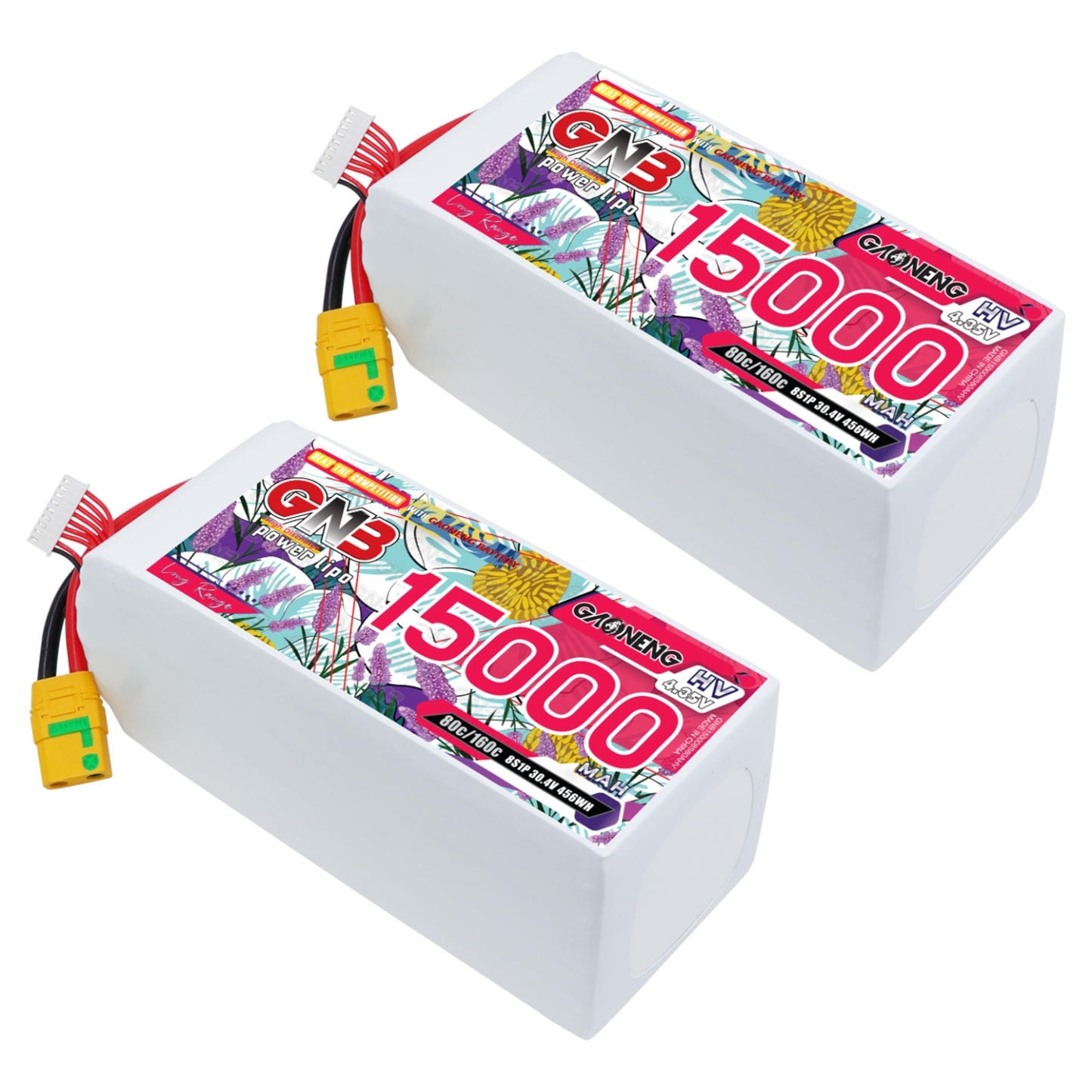 GAONENG GNB 8S1P 30.4V HV 15000mAh 80C LiPo Battery XT90S