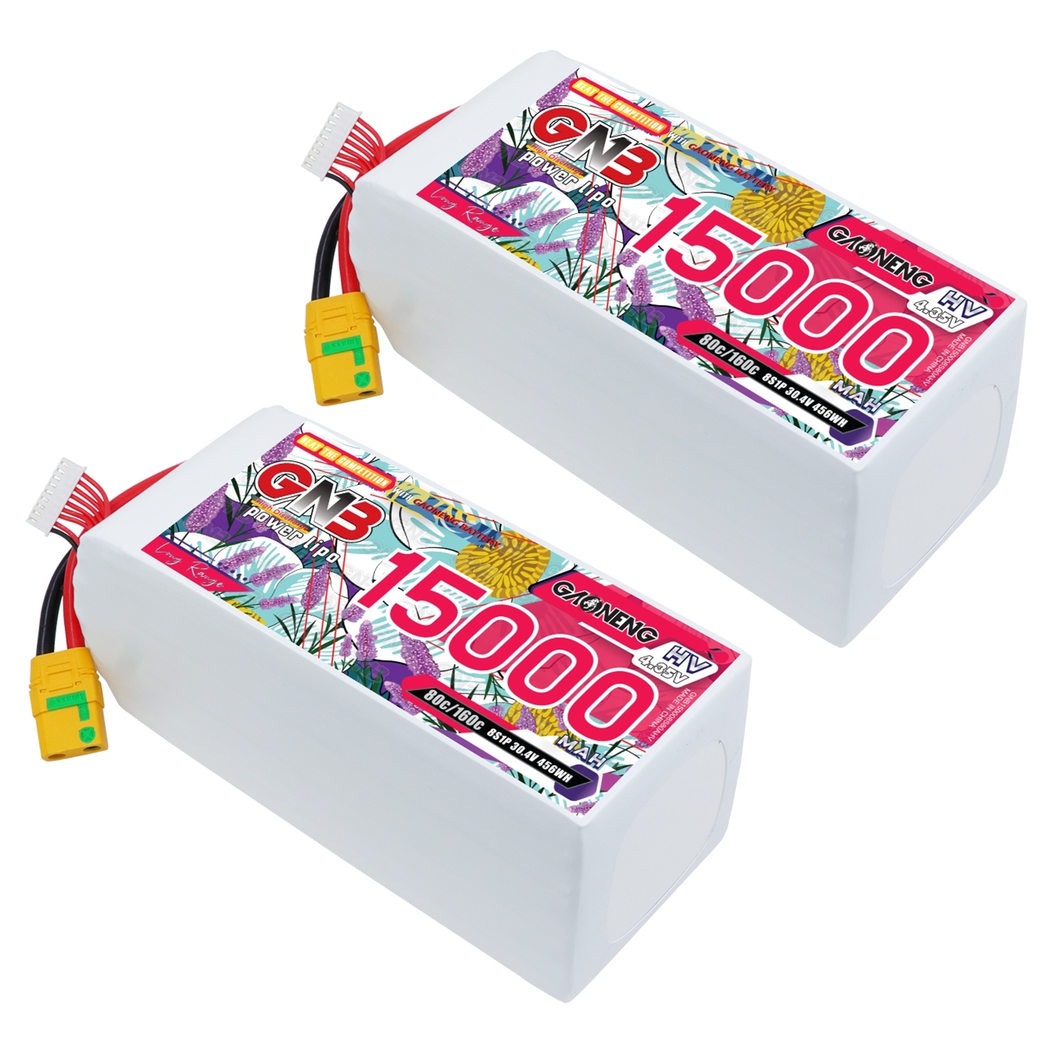 GAONENG GNB 8S1P 30.4V HV 15000mAh 80C LiPo Battery XT90S