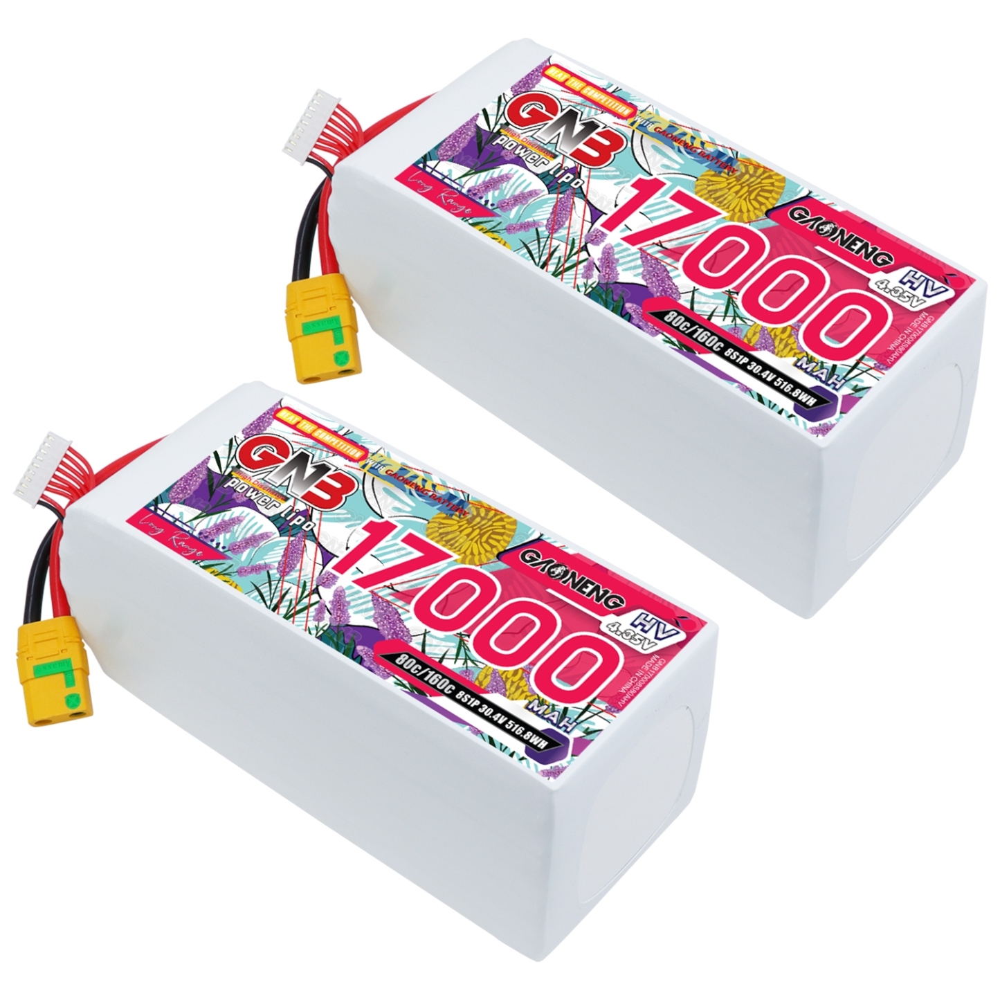 GAONENG GNB 8S1P 30.4V HV 17000mAh 80C LiPo Battery XT90S