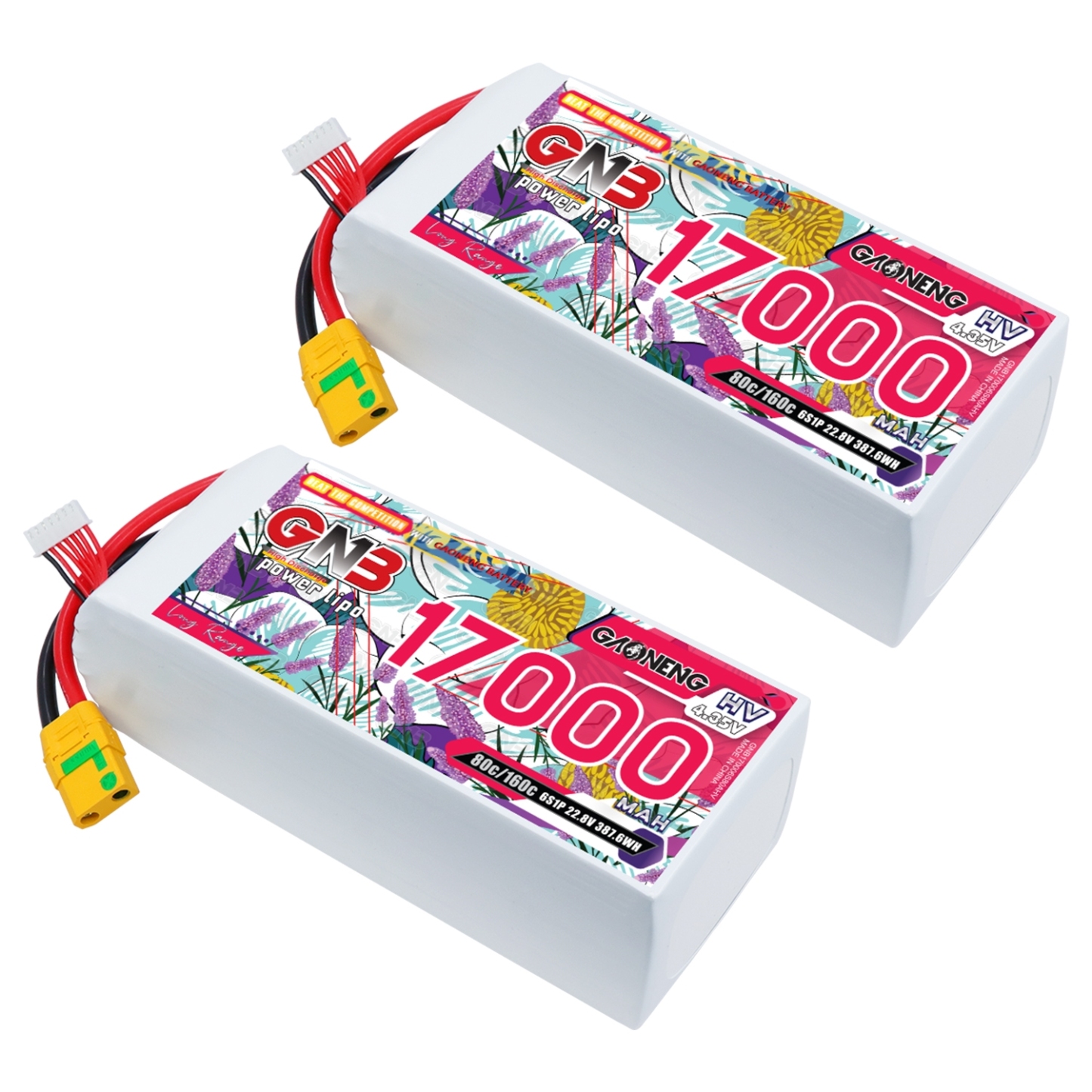 GAONENG GNB 6S 22.8V HV 17000mAh 80C RC LiPo Battery XT90S