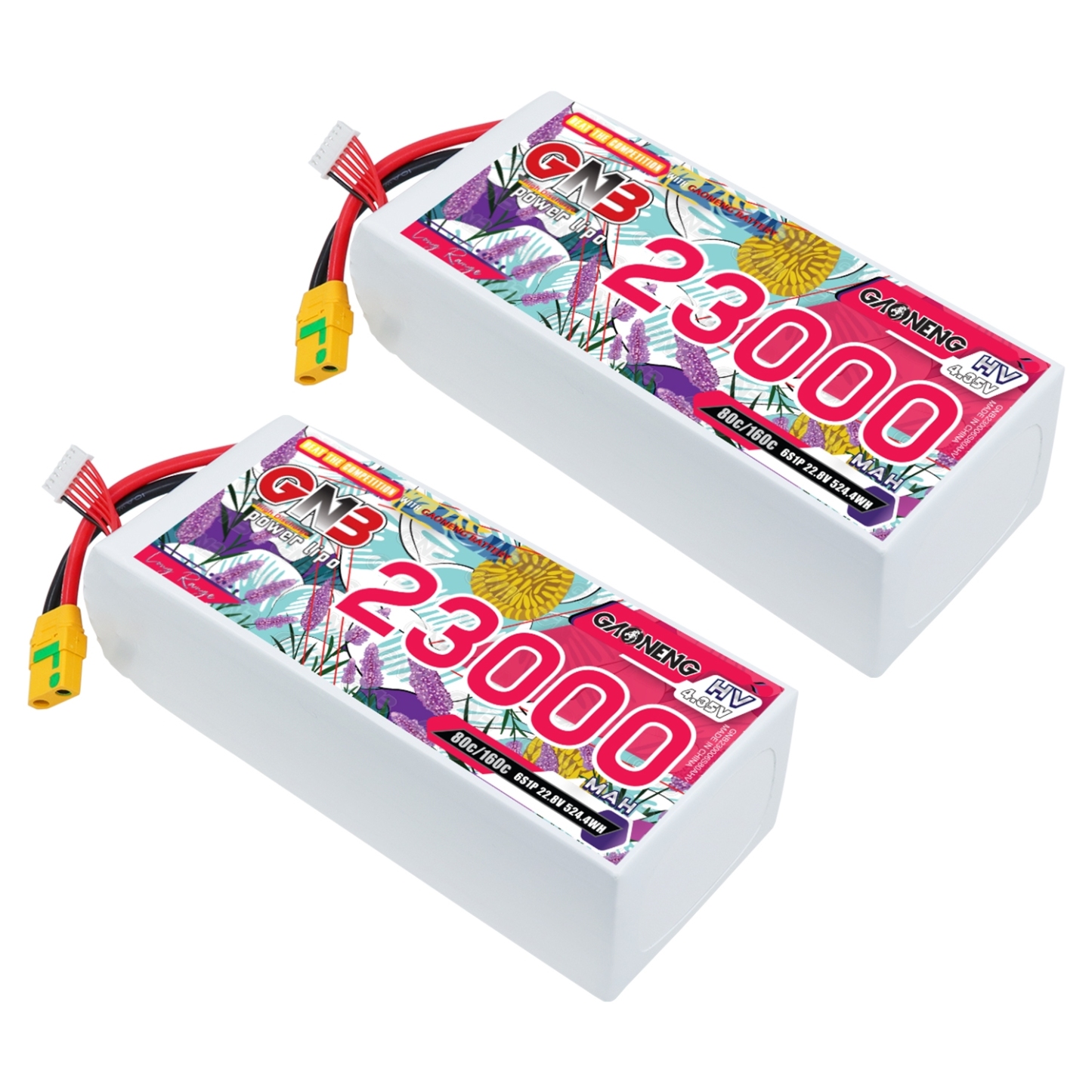 GAONENG GNB 6S 22.8V HV 23000mAh 80C RC LiPo Battery XT90S