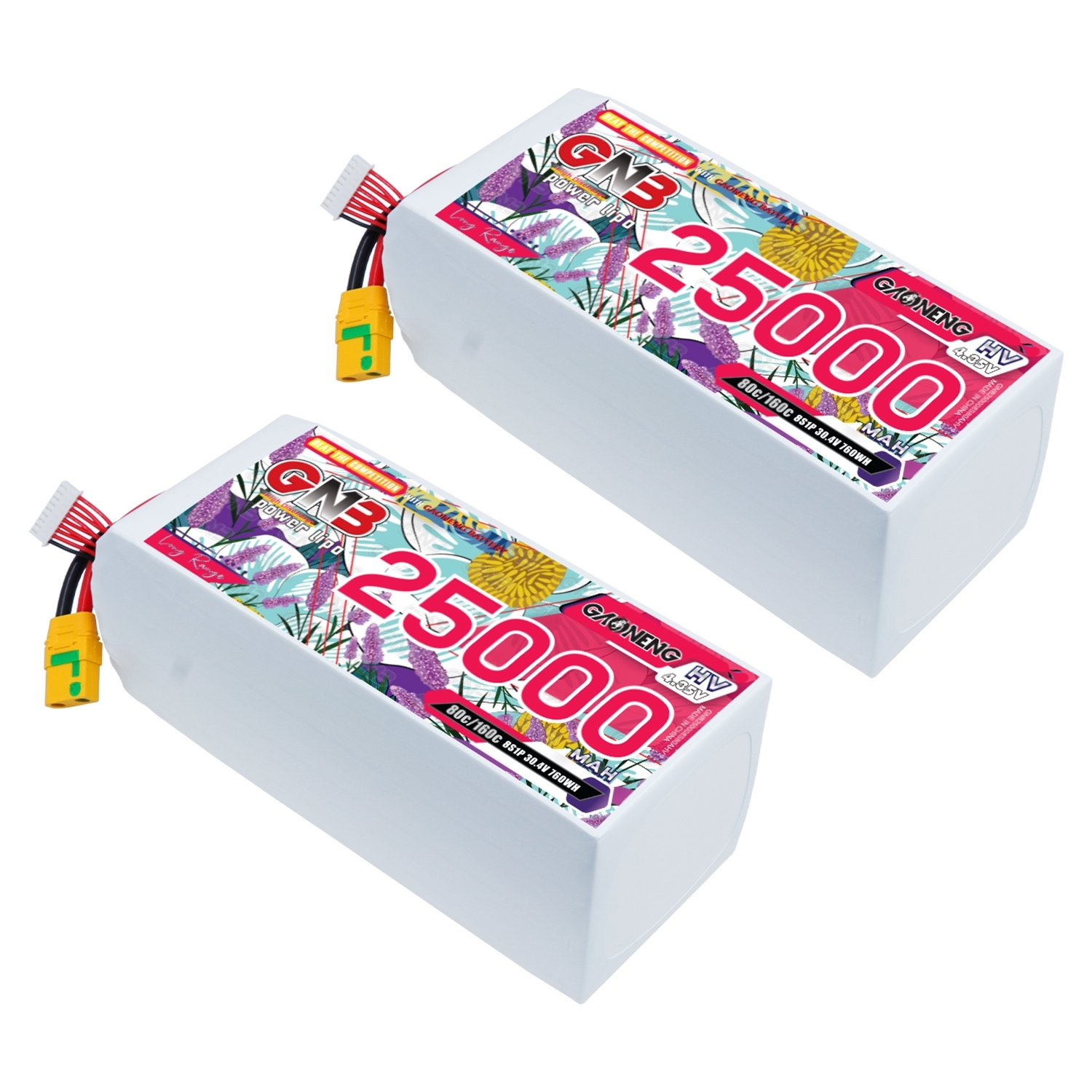 GAONENG GNB 8S1P 30.4V HV 25000mAh 80C LiPo Battery XT90S