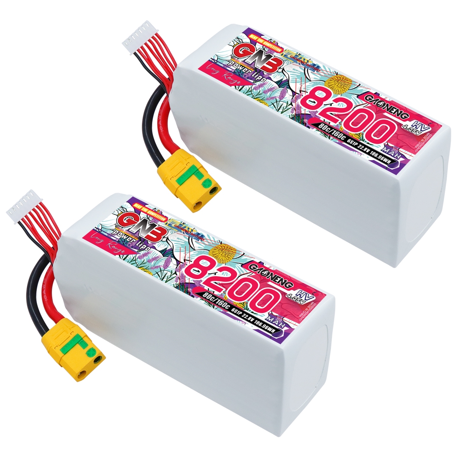 GAONENG GNB HV 6S 22.8V 8200mAh 80C LiPo Battery XT90S