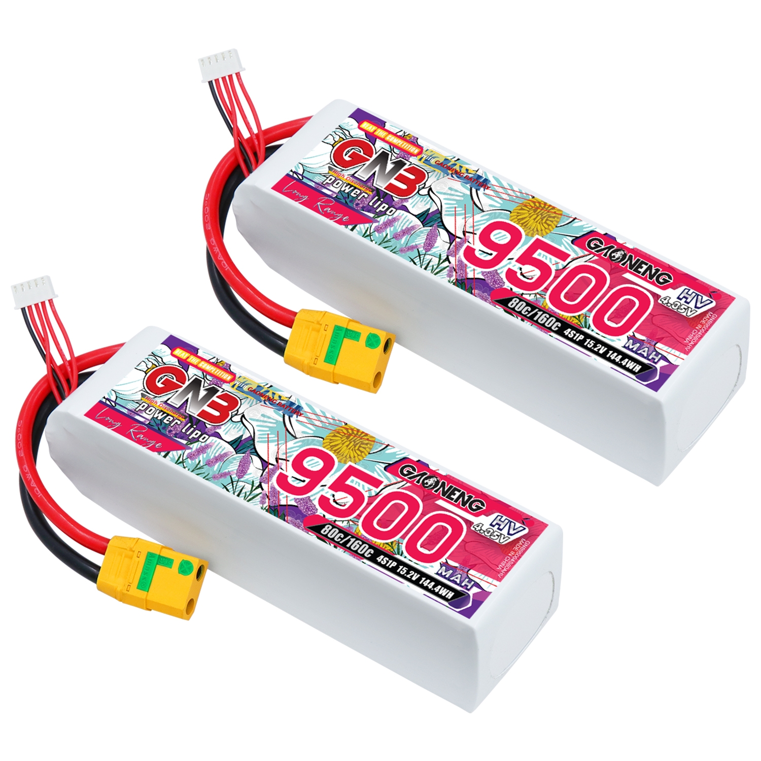 GAONENG GNB HV 4S 15.2V 9500mAh 80C XT90S LiPo Battery