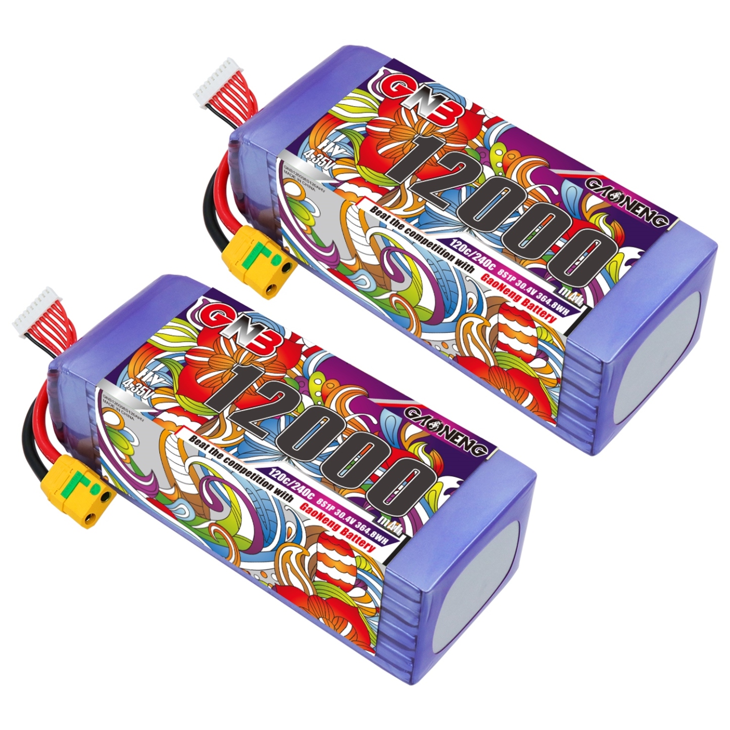 GAONENG GNB 8S1P 30.4V HV 12000mAh 120C LiPo Battery XT90S