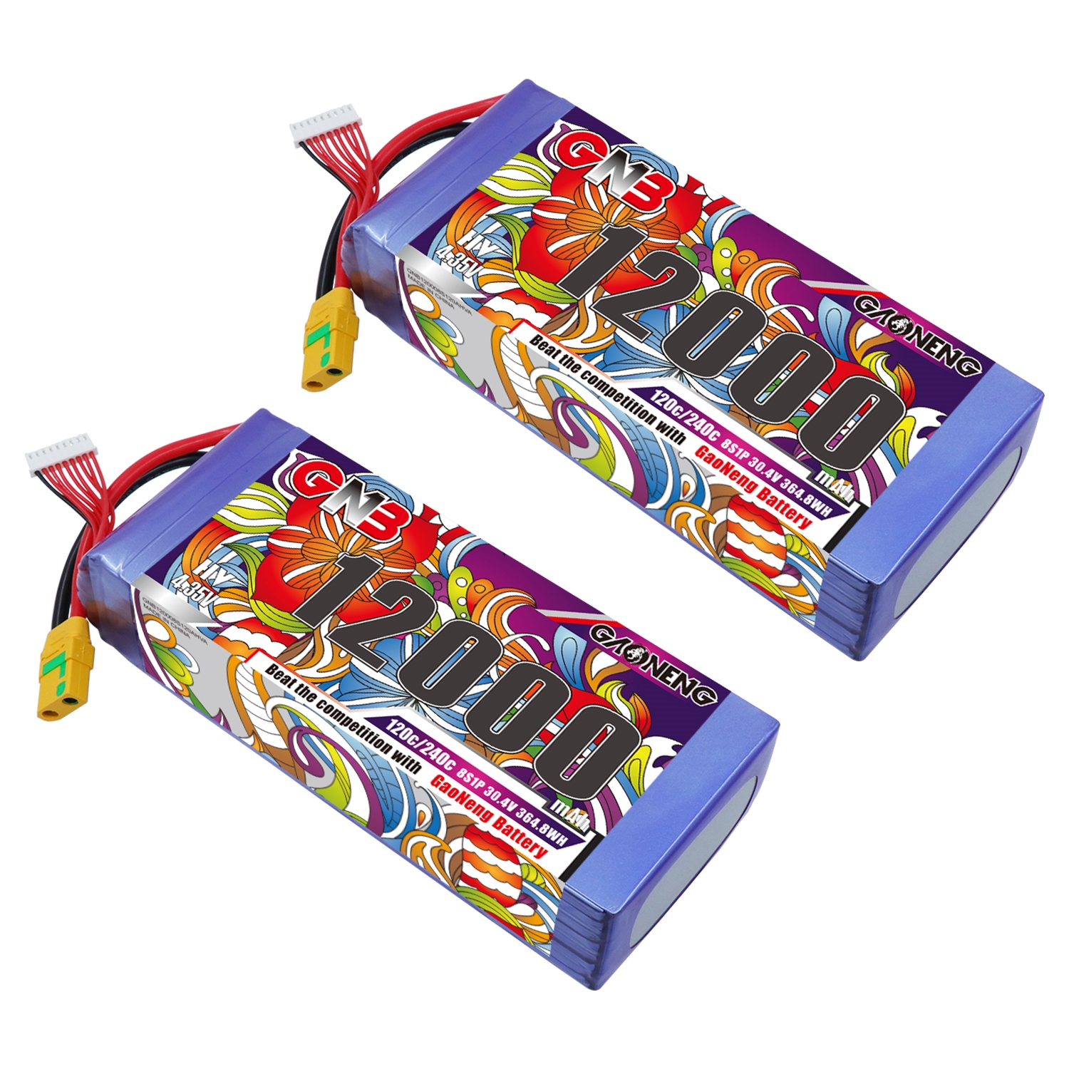 GAONENG GNB 12000mAh  8S1P 30.4V HV 120C LiPo Battery XT90S