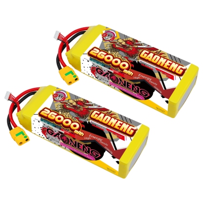 GAONENG GNB 26000mah 4S 14.8V 5C XT90S Semi Solid State Li-ion Battery 350WH/kg