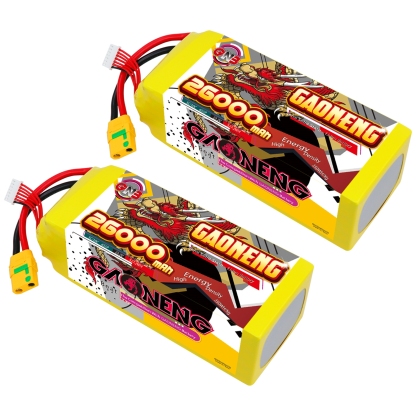 GAONENG GNB 26000mah 6S 22.2V 5C XT90S Semi Solid State Li-ion Battery 350WH/kg