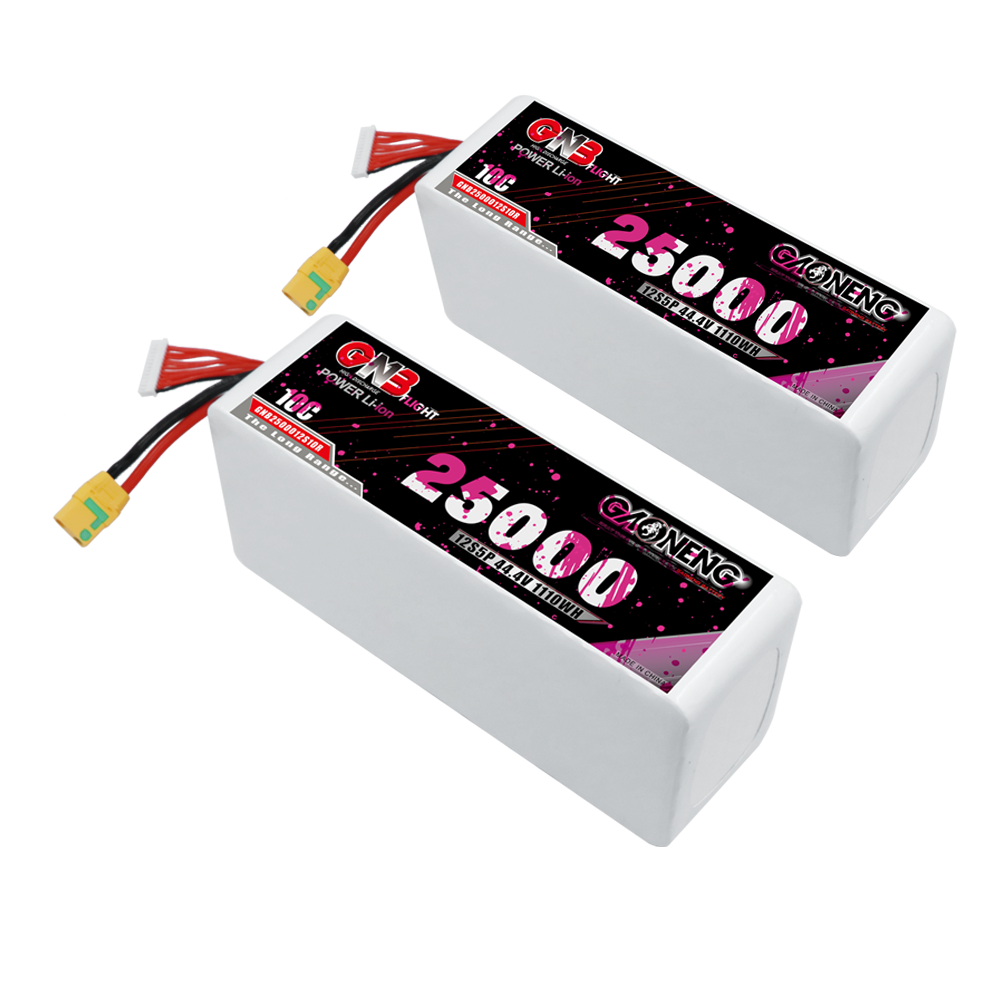GAONENG GNB 12S 44.4V 25000mah 10C XT90S Li-ion Battery 