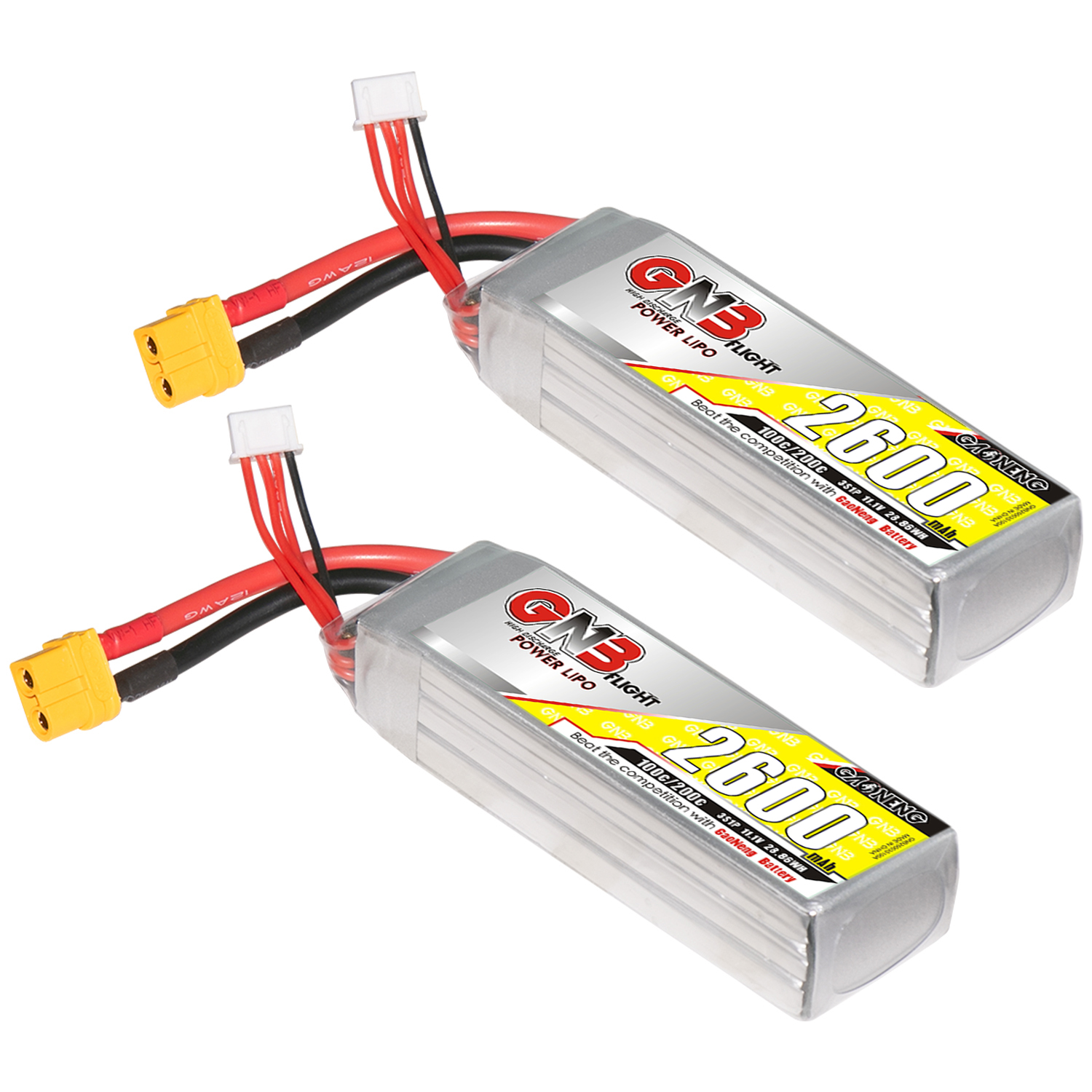 GAONENG GNB 3S 11.1V 2600mAh 100C XT60 LiPo Battery