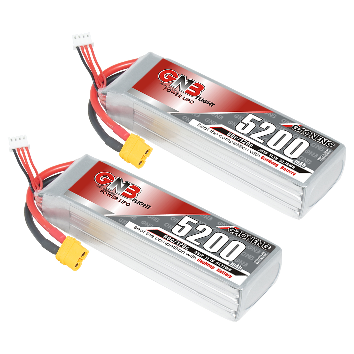 GAONENG GNB 3S 11.1V 5200mAh 60C LiPo Battery XT60