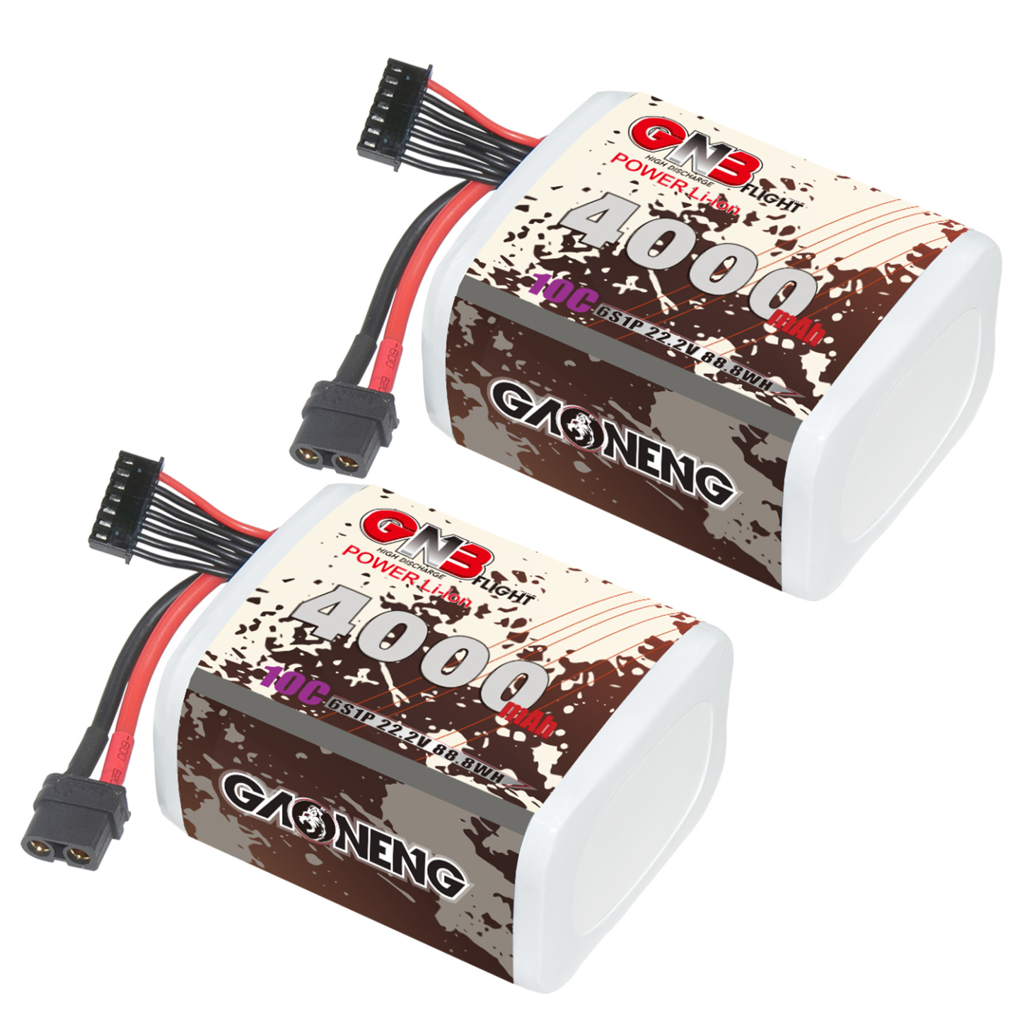 GAONENG GNB 6S 22.2V 4000mAh 10C XT60 Li-ion Battery made with Lishen 21700
