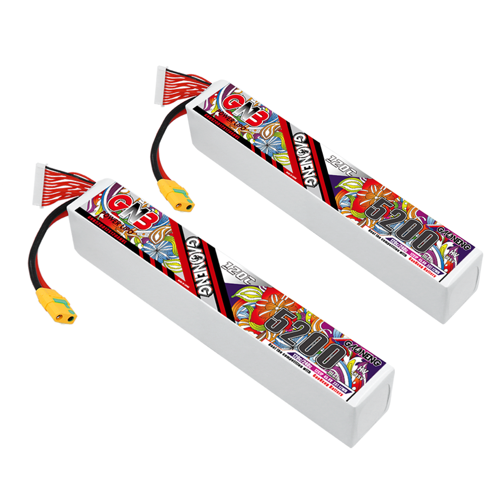 GAONENG GNB 12S 45.6V HV 5200mAh 120C RC LiPo Battery Drone Helicoper