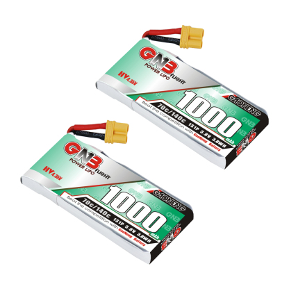 GAONENG GNB LiHV 1S 3.8V 1000mAh 70C XT30 Cabled LiPo Battery Long Range