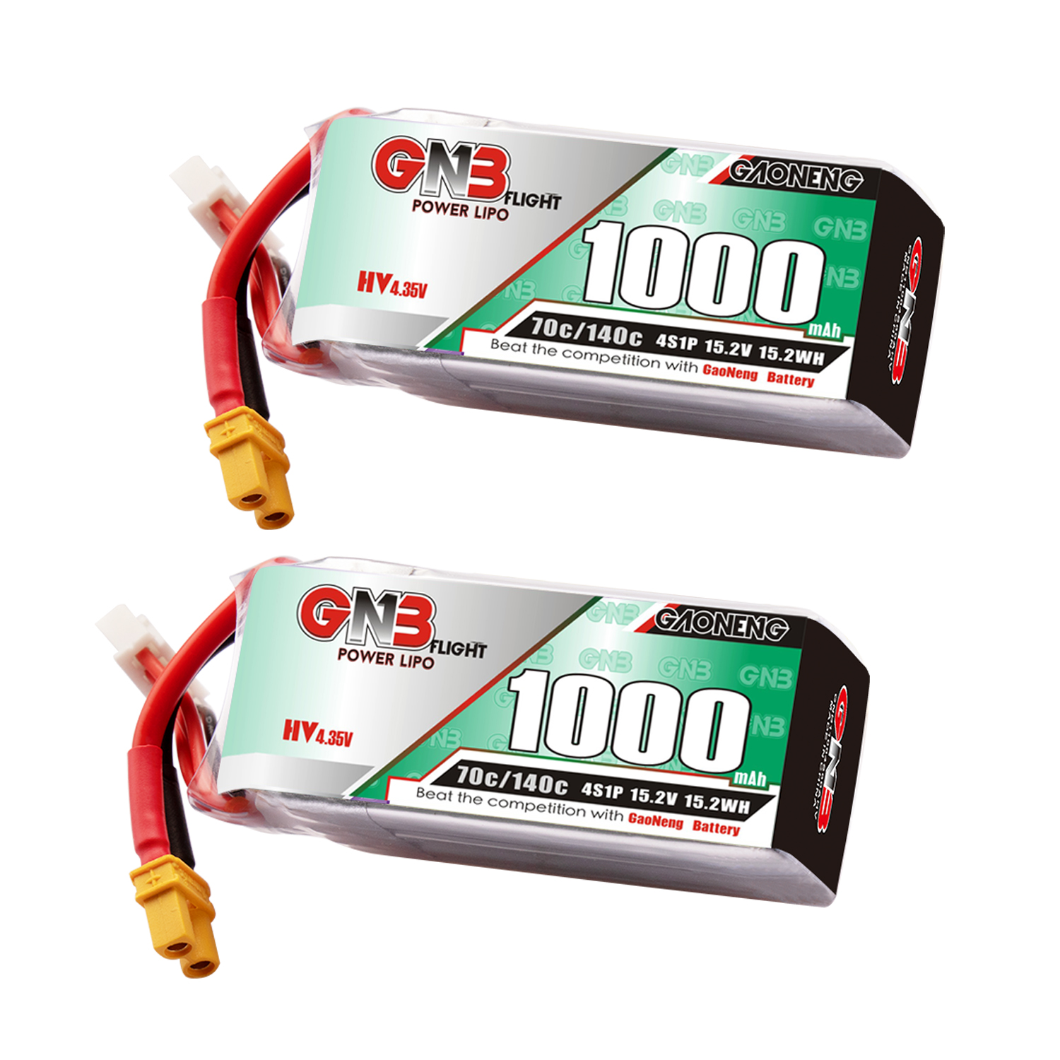 GAONENG GNB LiHV 4S 15.2V 1000mAh 70C XT30 LiPo Battery LongRange
