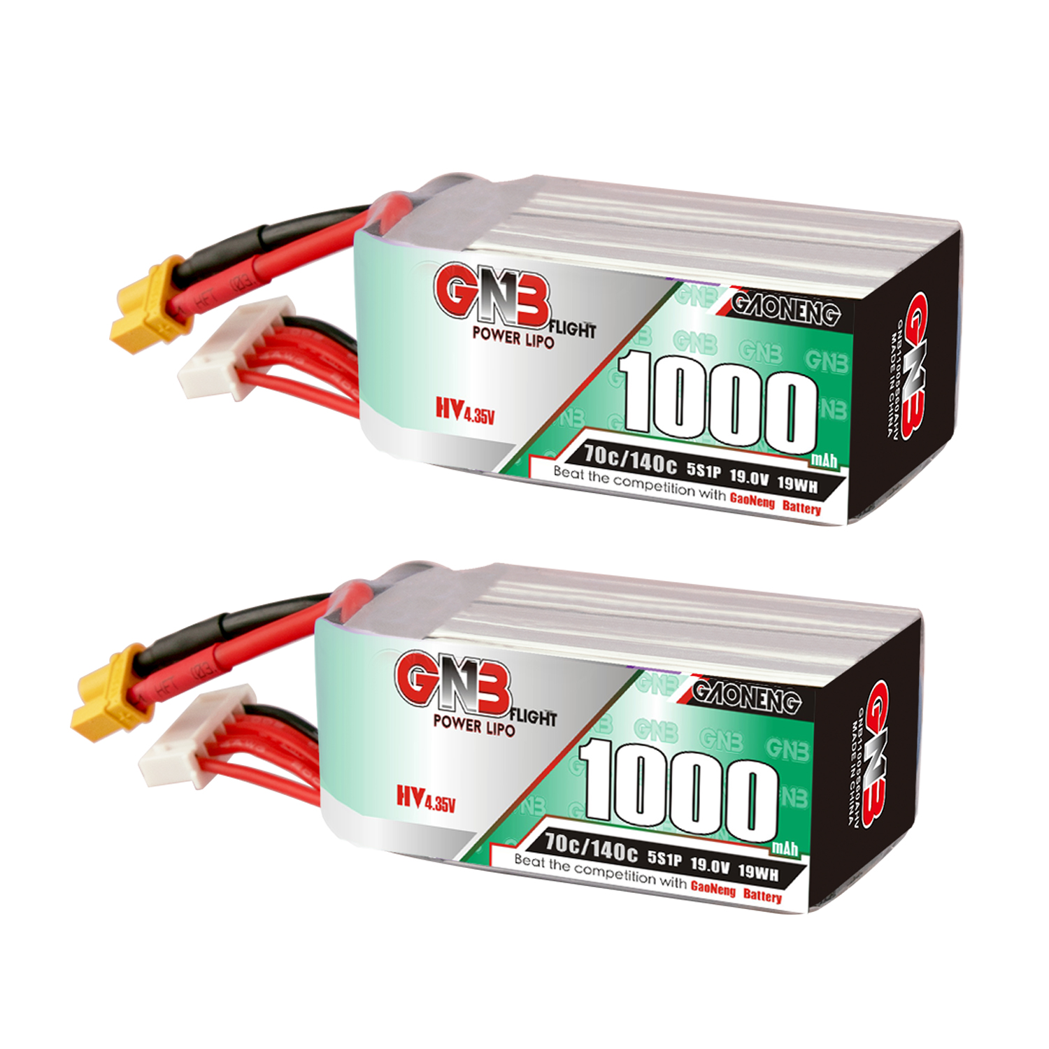 GAONENG GNB LiHV 5S 19V 1000mAh 70C XT30 LiPo Battery Long Range