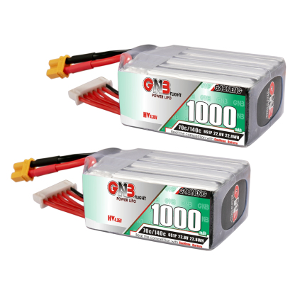 GAONENG GNB LiHV 6S 22.8V 1000mAh 70C XT30 LiPo Battery LongRange