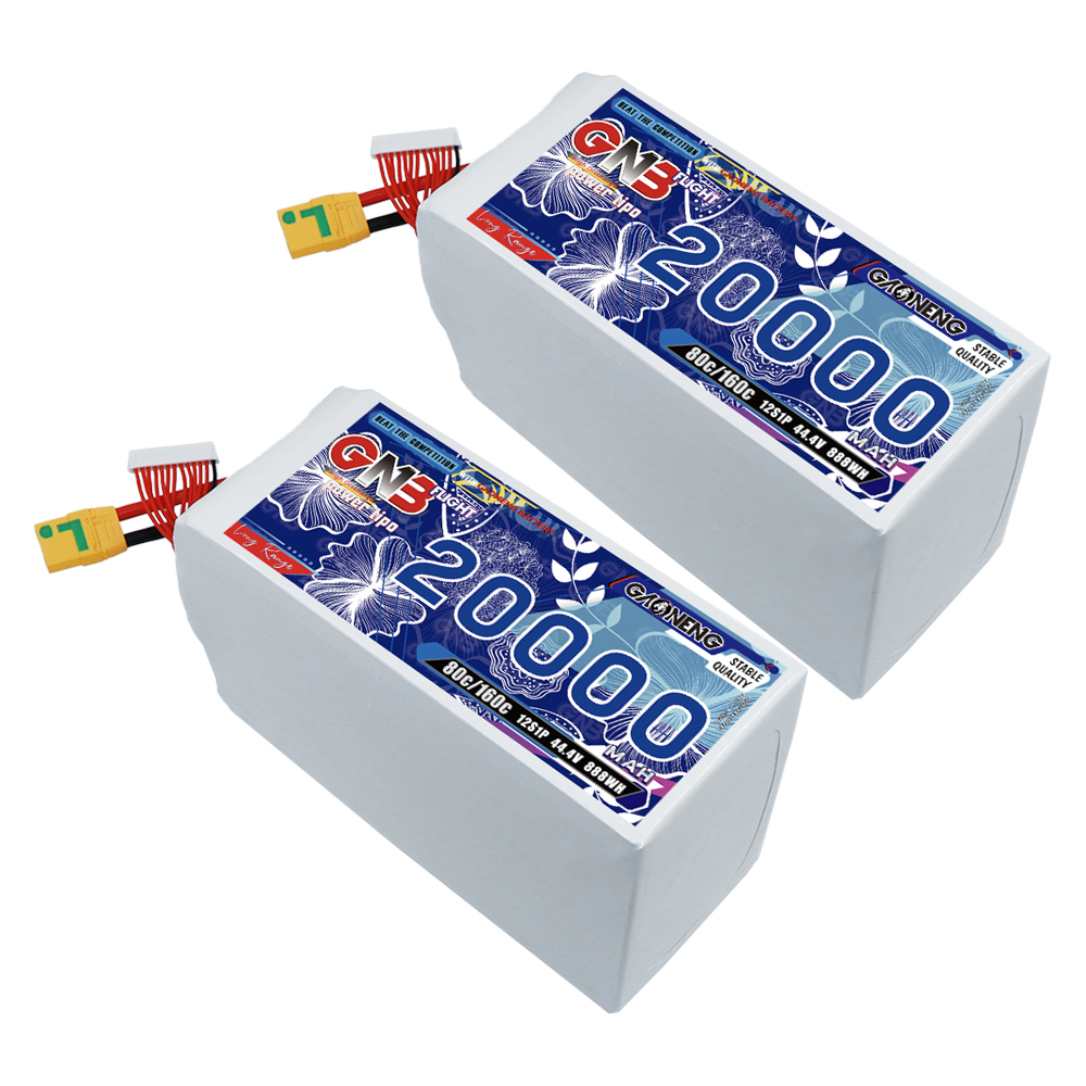 GAONENG GNB 12S1P 44.4V 20000mAh 80C RC LiPo Battery XT90S