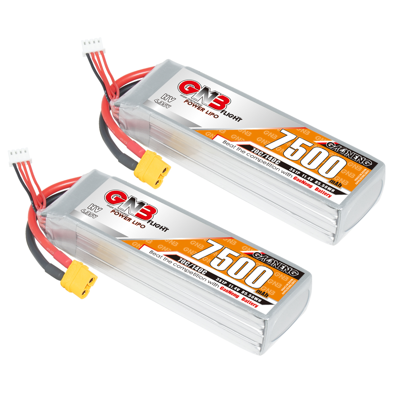 GAONENG GNB HV 3S 11.4V 7500mAh 70C LiPo Battery XT60