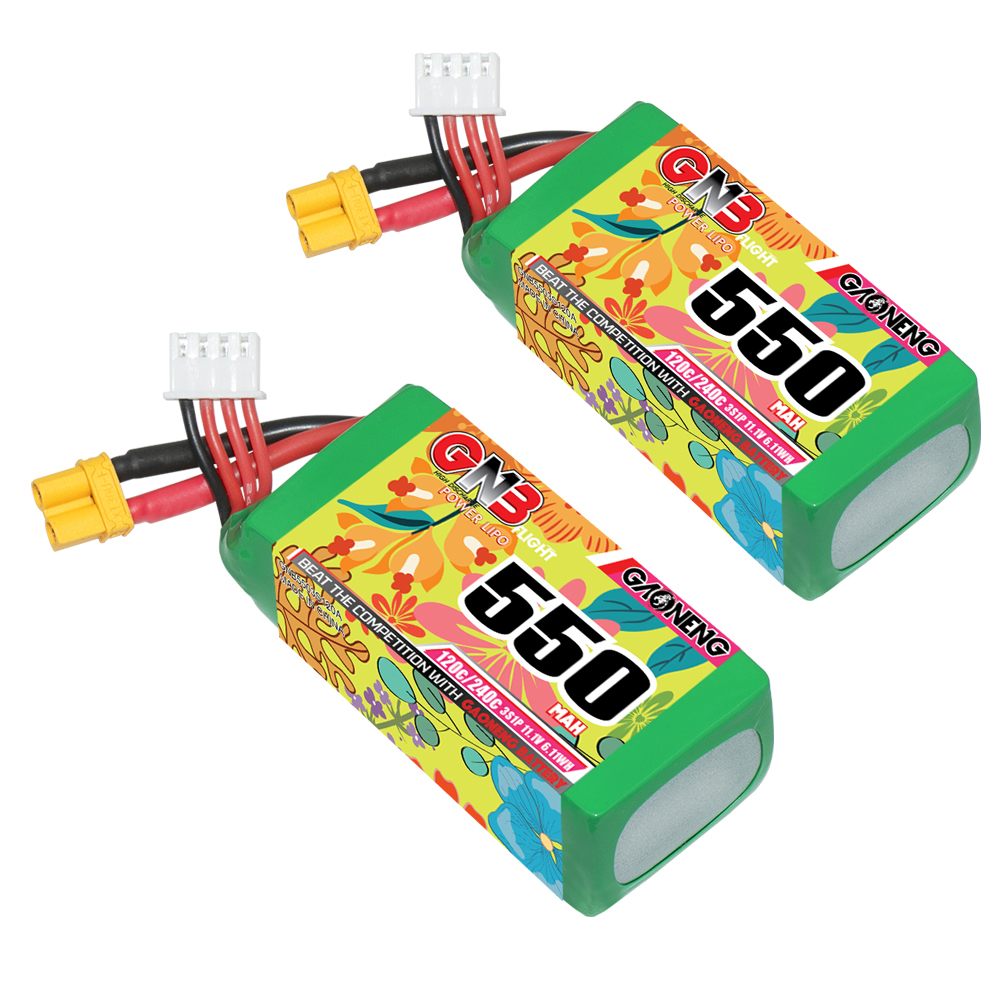 GAONENG GNB 3S 11.1V 550mAh 120C XT30 LiPo Battery Drone RC Car Boat