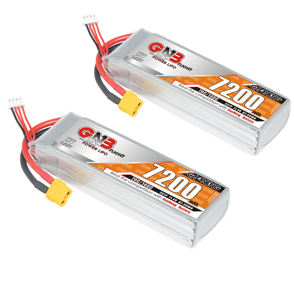 GAONENG GNB HV 3S 11.4V 7200mAh 70C LiPo Battery XT60