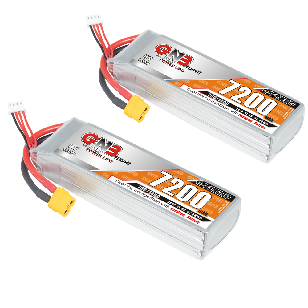 GAONENG GNB HV 3S 11.4V 7200mAh 70C LiPo Battery XT60