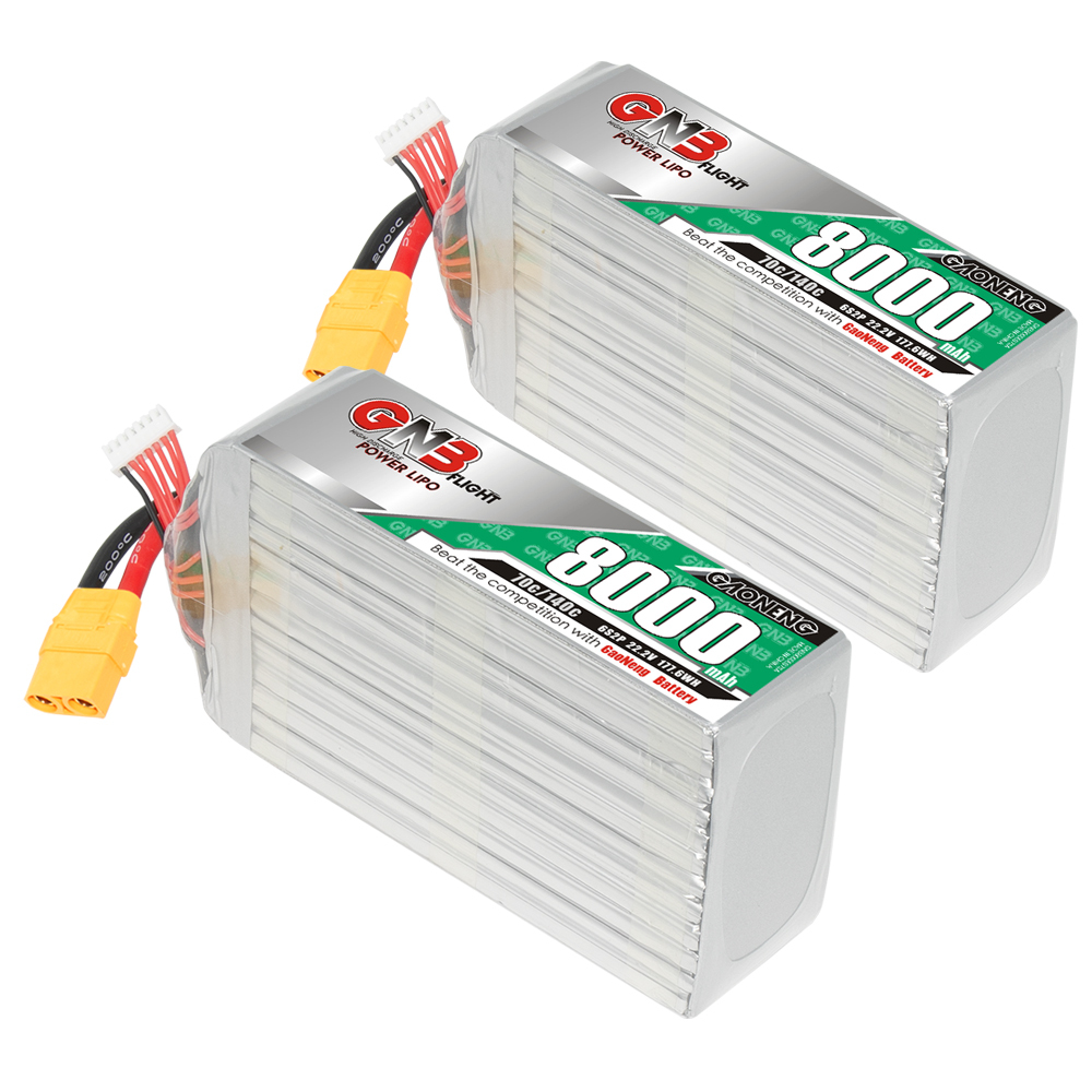 GAONENG GNB 6S 22.2V 8000mAh 70C LiPo Battery XT90