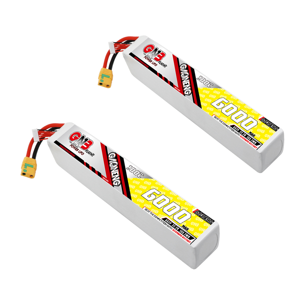GAONENG GNB 6S 6S2P 22.2V 6000mAh 100C LiPo Battery XT90S