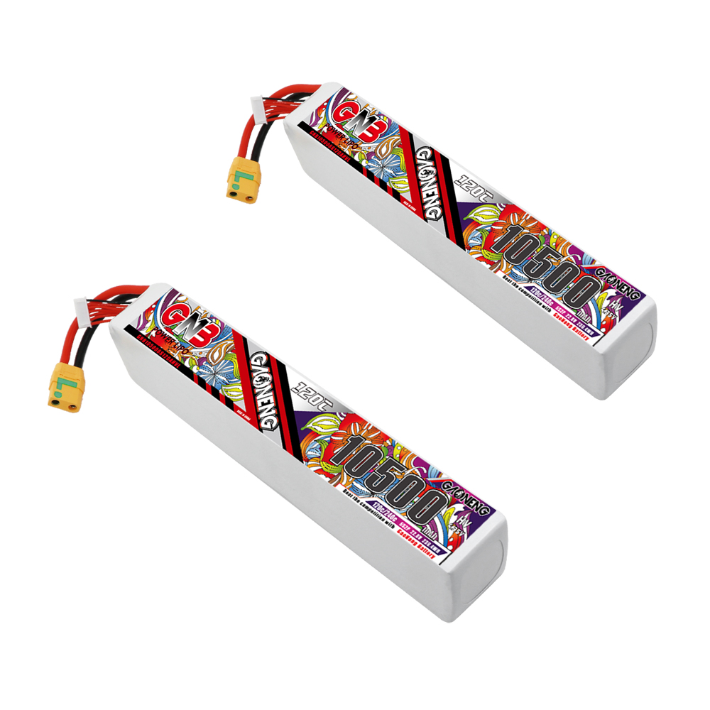 GAONENG GNB 6S 6S2P 22.8V HV 10500mAh 120C LiPo Battery XT90S