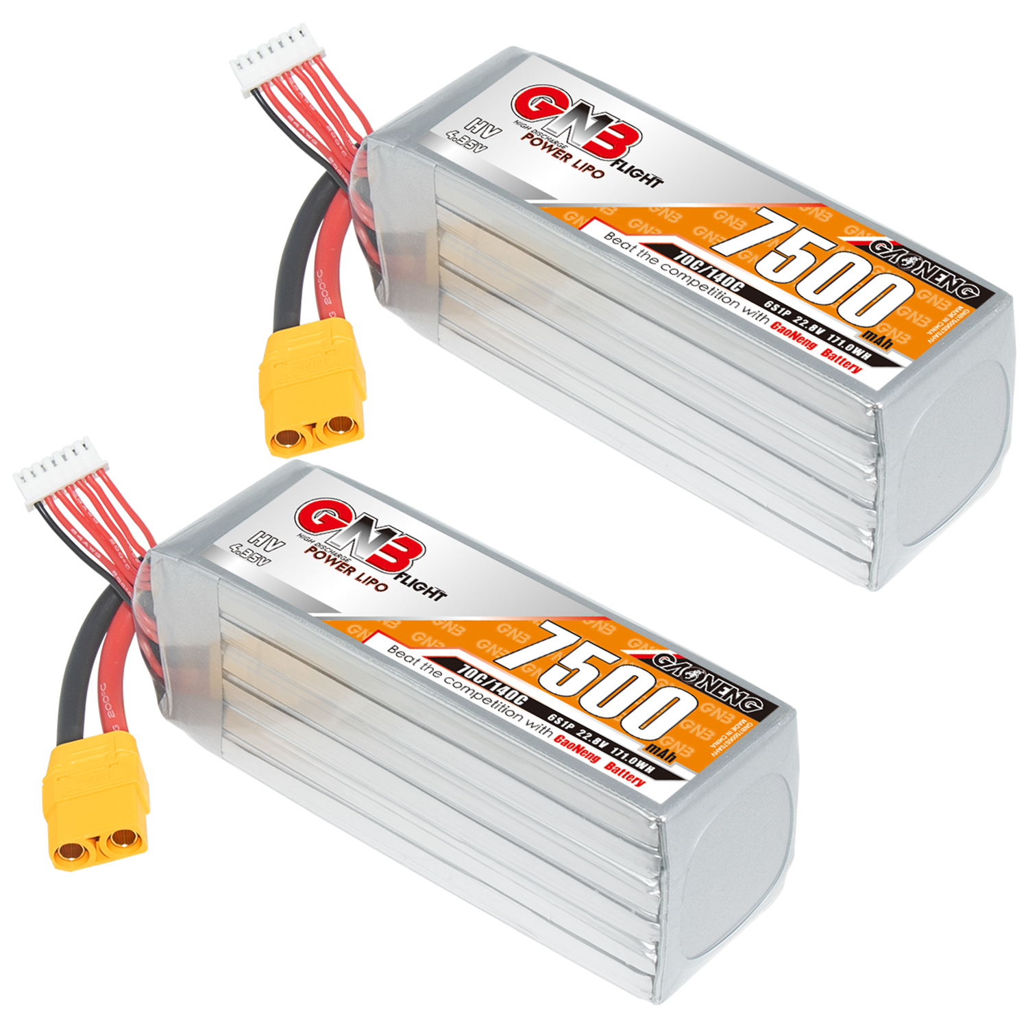 GAONENG GNB HV 6S 22.8V 7500mAh 70C LiPo Battery XT90