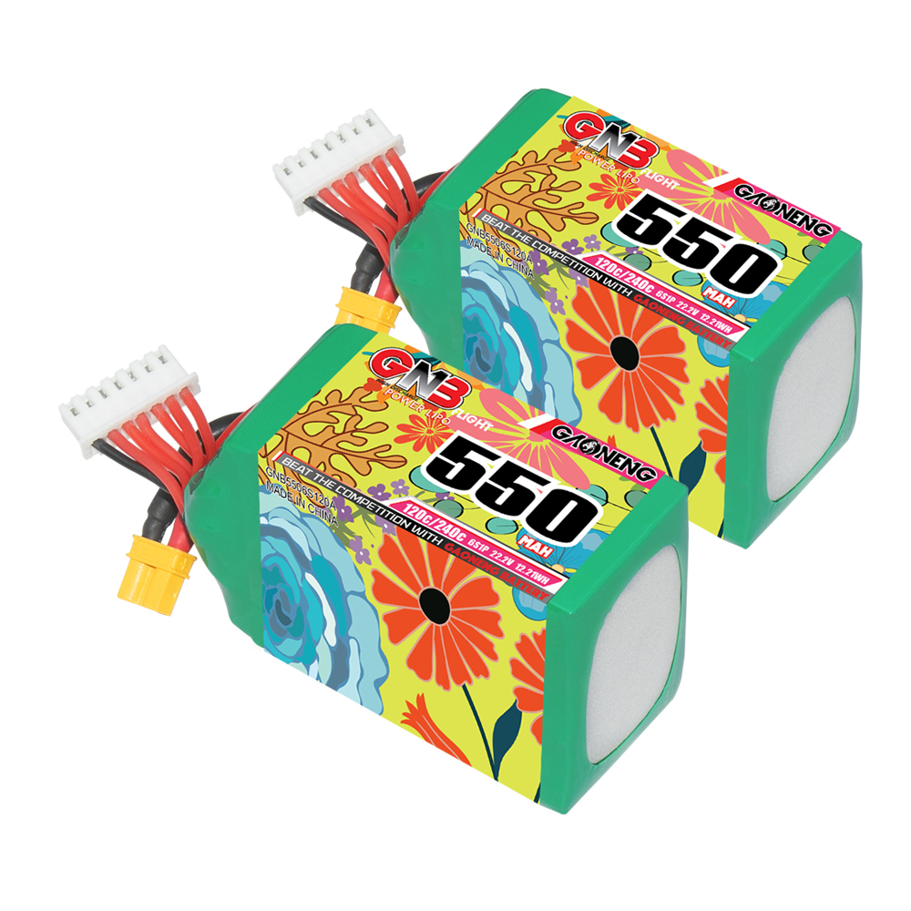 GAONENG GNB 6S 22.2V 550mAh 120C XT30 LiPo Battery FPV Drone Quadcopter