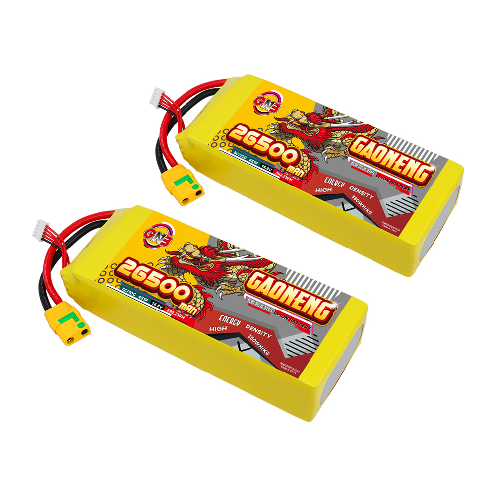 GAONENG GNB 26500mah 4S 14.8V 5C XT90S Semi Solid State Li-ion Battery 350WH/kg