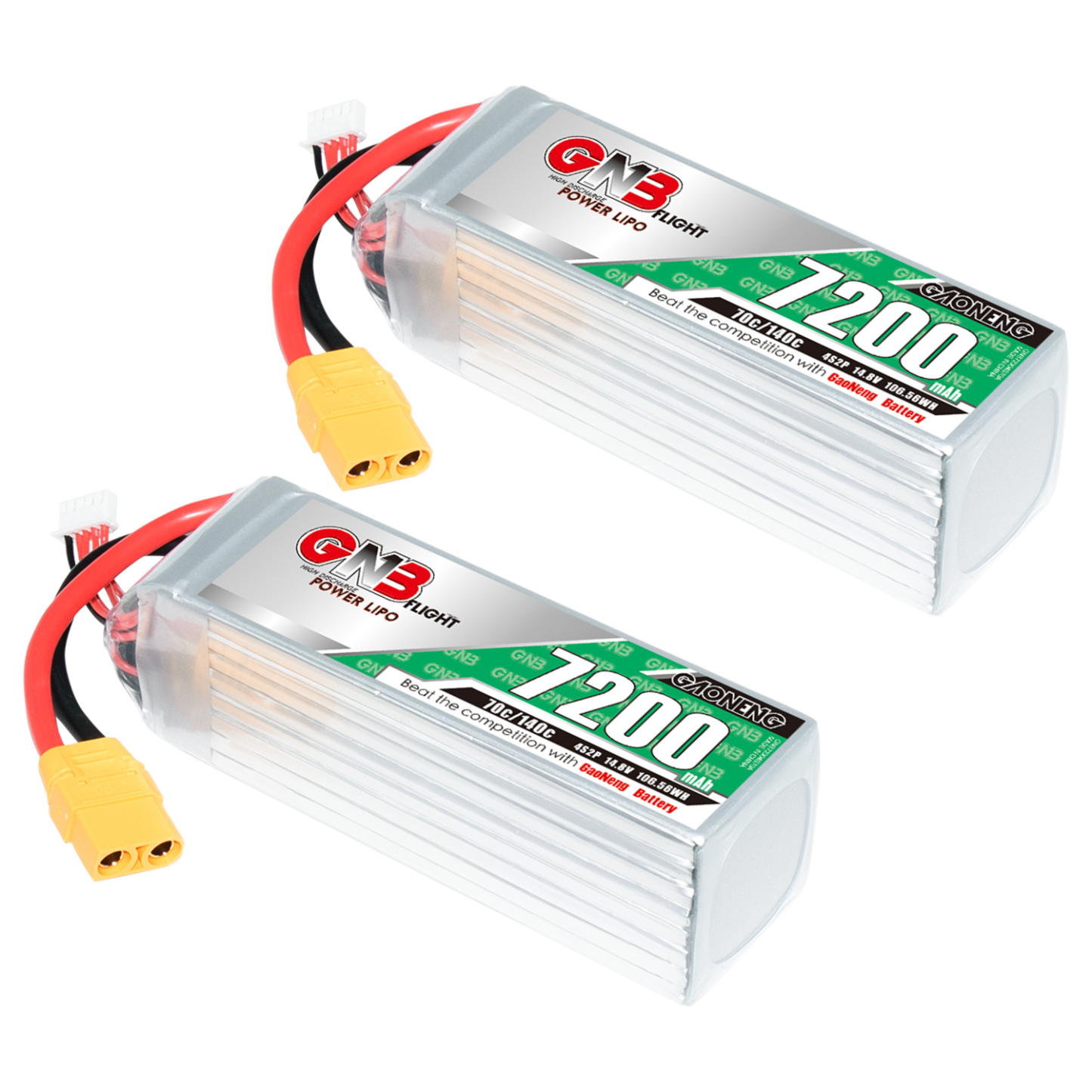 GAONENG GNB 4S 14.8V 7200mAh 70C LiPo Battery XT90