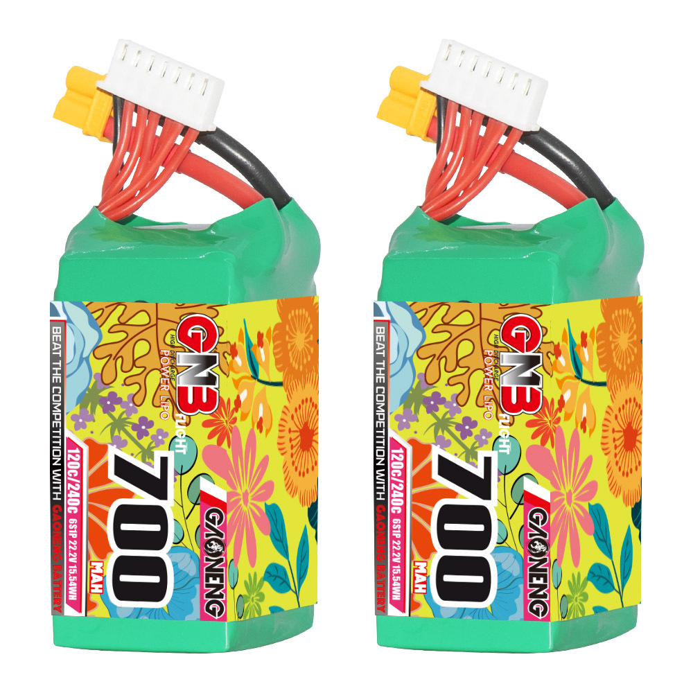 GAONENG GNB 6S 22.2V 650mAh 80C XT30 LiPo Battery FPV Drone Quadcopter