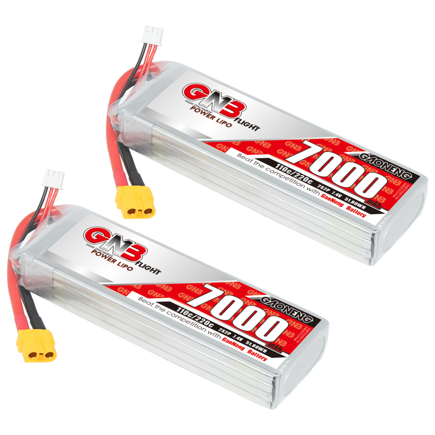 GAONENG GNB 2S 7.4V 7000mAh 110C LiPo Battery XT60