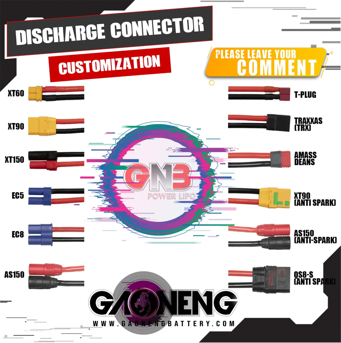 GAONENG GNB 6S 22.8V 9000mAh 70C RC LiPo Battery XT90